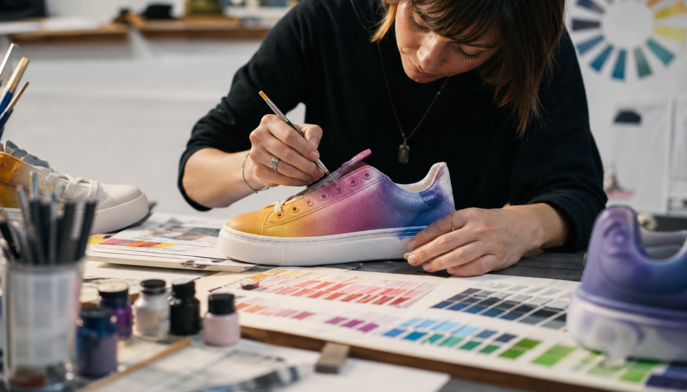 Colorimétrie et créativité : la science au service de la chaussure unique
